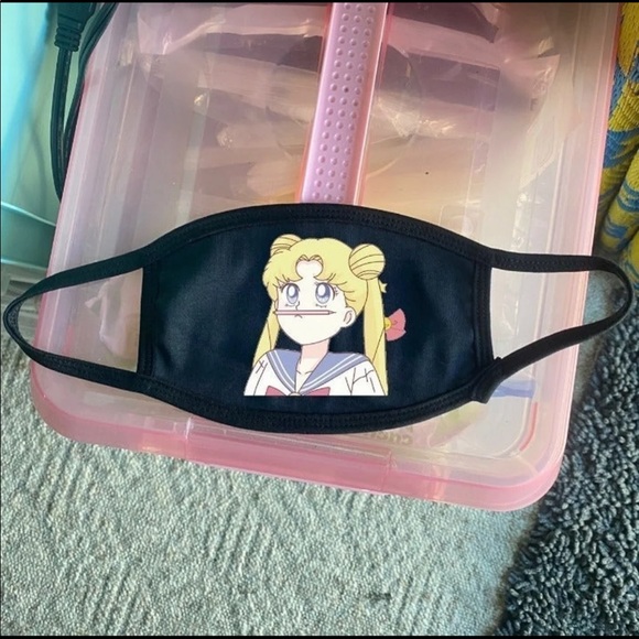 Sailor Moon Pencil Anime Face Mask - Picture 2 of 2
